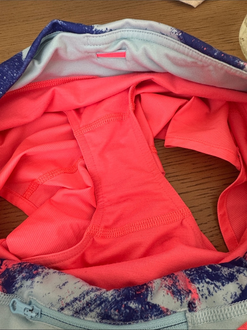 Ivivva by Lululemon Girls Size 14 Neon Coral Running Shorts Activewear - Picture 6 of 6